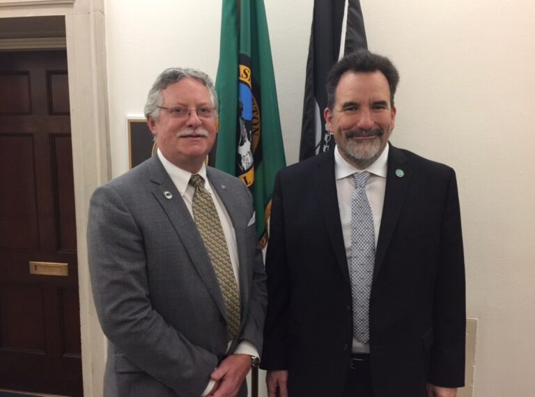 With Suquamish Tribal Chairman Leonard Forsman in D.C., proudly representing our two communities together in Congress.