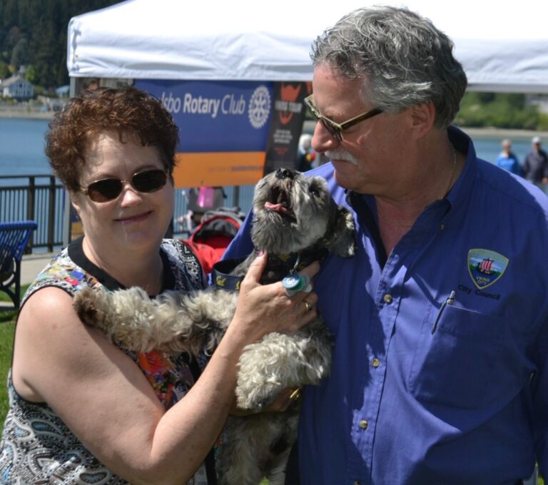 With my wife and dog Cal at the inaugural Viking Bicycle Tour in 2016, supporting Poulsbo Rotary Club and celebrating our vibrant community at Waterfront Park.
